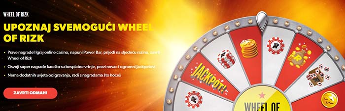 Rizk Casino wheel of rizk